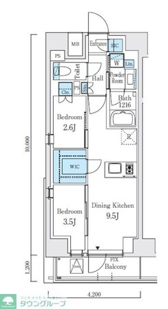 テラス駒込サウスの物件間取画像